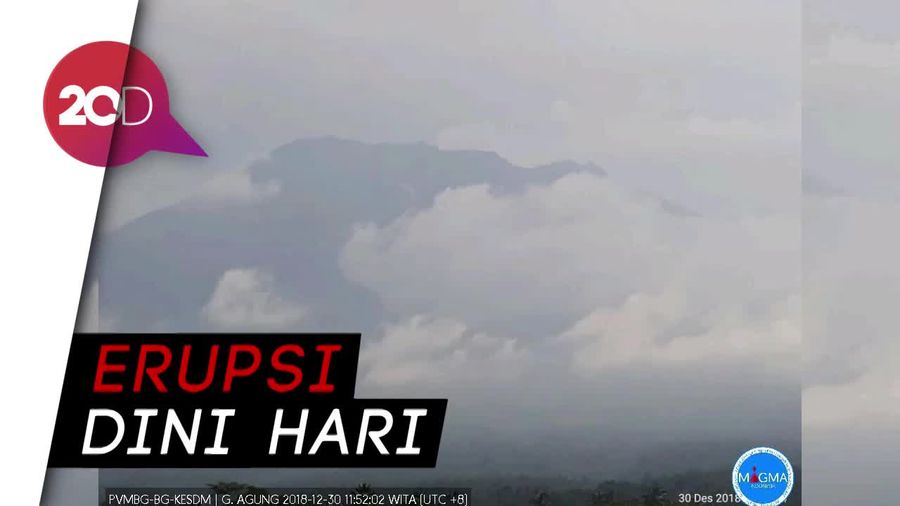 Gunung Agung Erupsi Selama 3 Menit