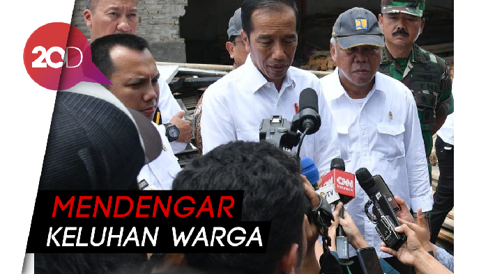 Awal Tahun 2019, Jokowi Kunjungi Korban Tsunami Selat Sunda