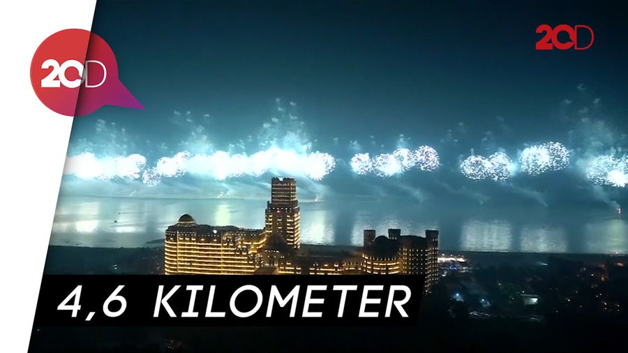  Indahnya Kembang Api Terpanjang di Dunia 