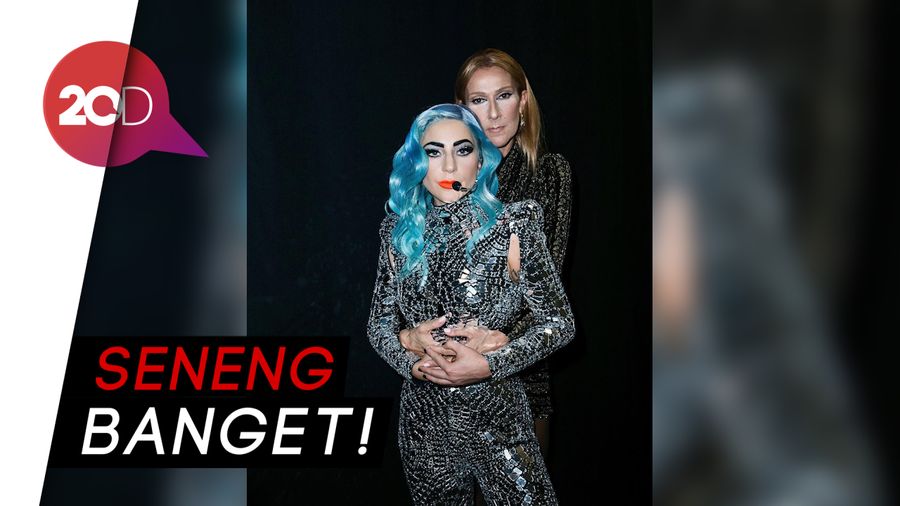 Lihat Aksi Celine Dion Bergoyang di Konser Lady Gaga