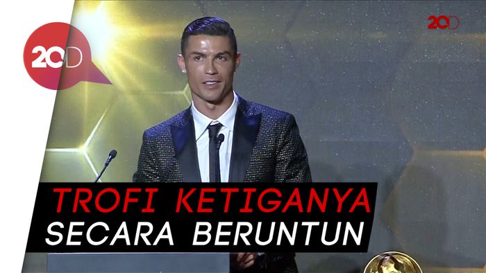  Cristiano Ronaldo Jadi Pemain Terbaik Dunia Versi Globe Soccer Awards