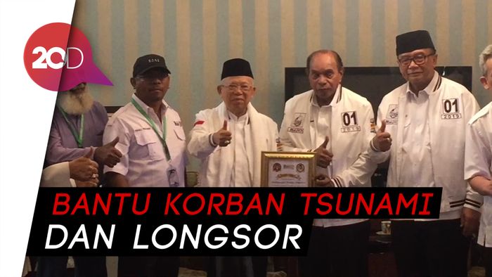 Kirim Tim Medis Rejo ke Lokasi Bencana, Ini Visi Maruf Amin