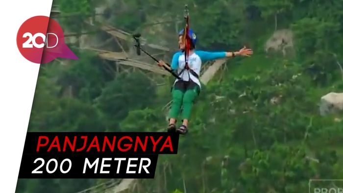 Sasak Panyawangan, Wisata Flying Fox Terpanjang Se-Jabar