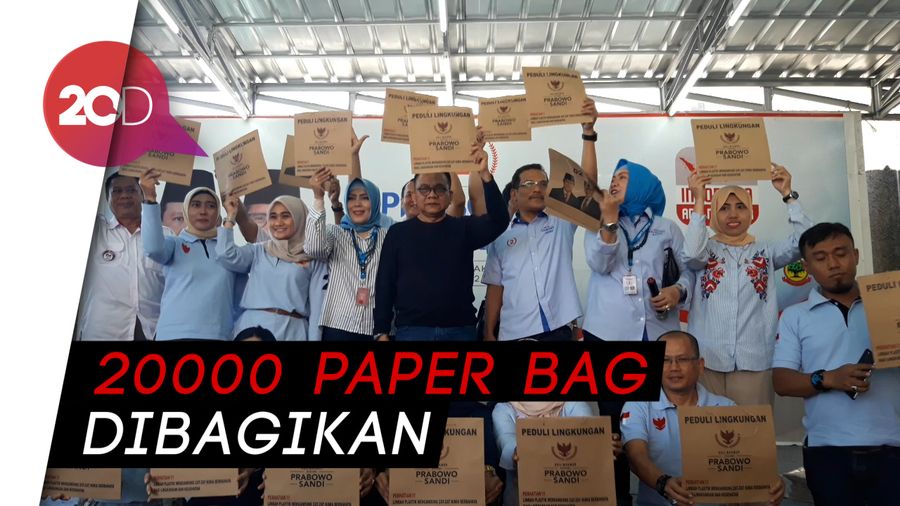 Seknas Prabowo-Sandi Kampanye Pengurangan Kantong Plastik