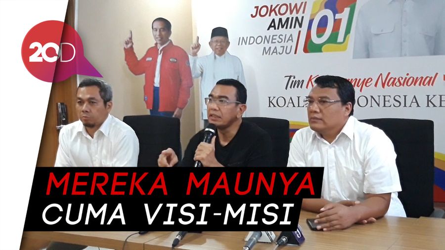 Kubu Jokowi Balik Tuding Prabowo-Sandi Takut Debat!
