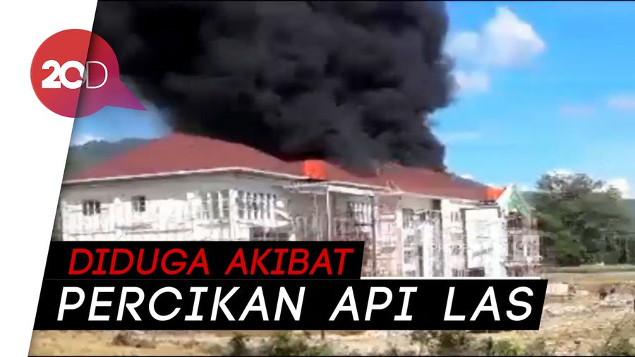 Gedung Baru IAIN Palopo Hangus Dilalap Si Jago Merah