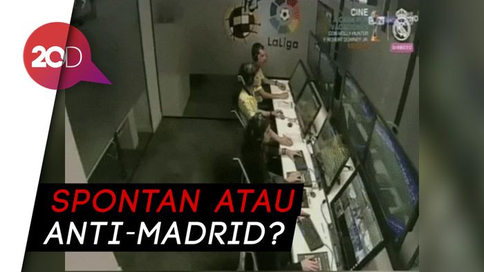 Beredar Video Petugas VAR Rayakan Gol ke Gawang Real Madrid