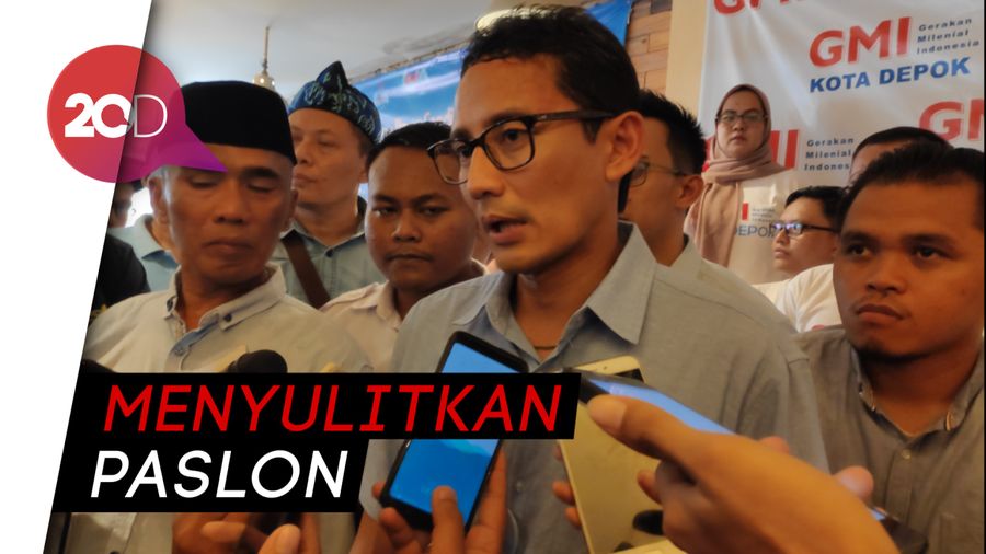 Sandi Sayangkan KPU Tak Fasilitasi Sosialisasi Visi-Misi