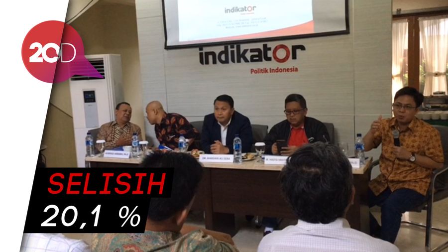 Survei Indikator: Jokowi-Maruf Masih Ungguli Prabowo-Sandi