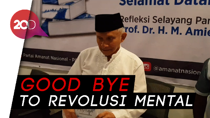 Amien Rais Kritik Revolusi Mental Jokowi Lewat Buku