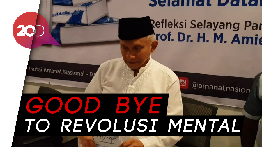 Amien Rais Kritik Revolusi Mental Jokowi Lewat Buku