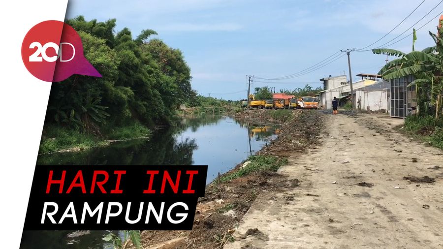 Tampak Beda, Kali Pisang Batu Kini Lebih Bersih
