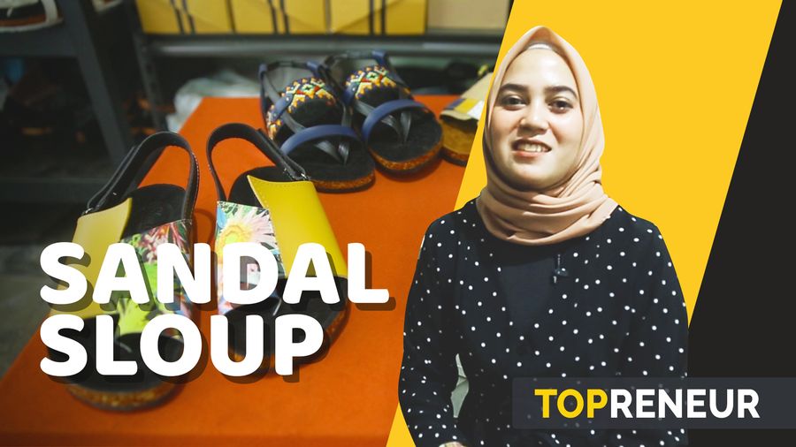 Sandal Sloup, Sulap Limbah Jadi Sandal Cantik