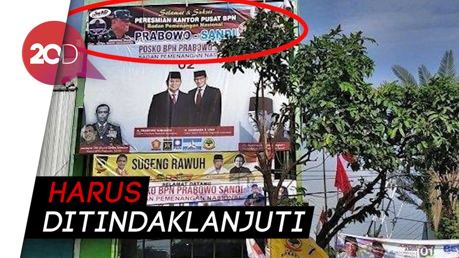 Baliho Prabowo-Sandi Ada Foto Gatot, Sandi Angkat Suara