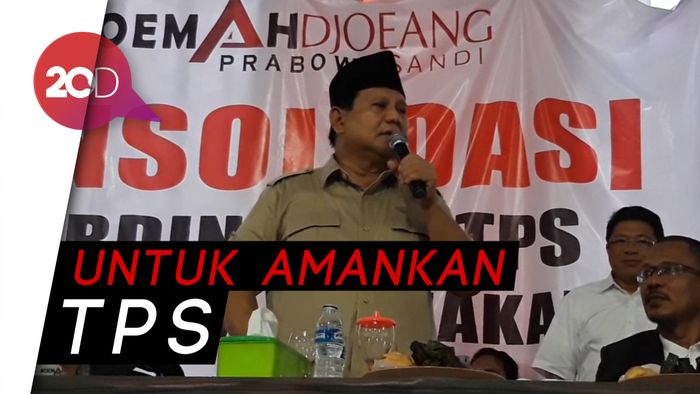 Waspada Pemilih Hantu, Prabowo Ajak Pendukung Tidur di TPS