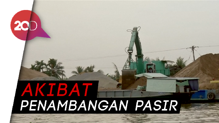 Ngeri! Detik-detik Puluhan Rumah Ambles di Delta Mekong