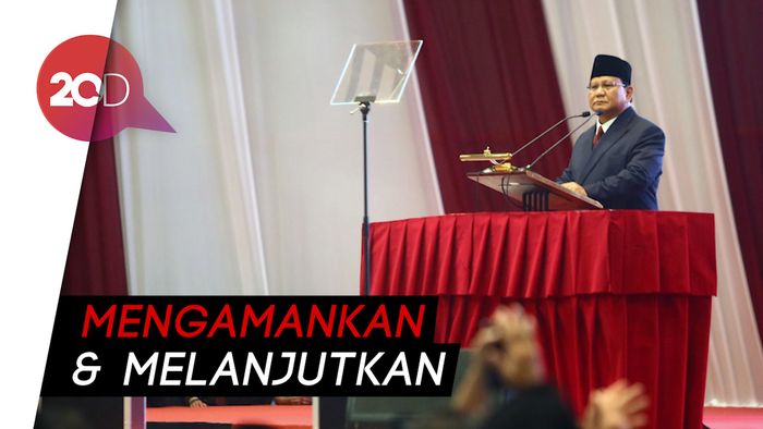Pembelaan untuk Jokowi di Pidato Kebangsaan Prabowo