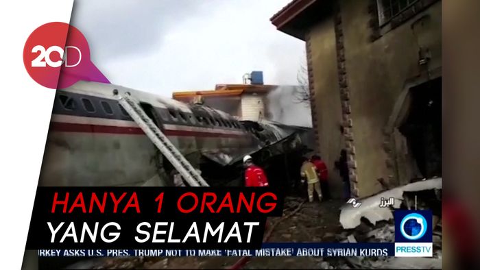 Pesawat Kargo Militer Iran Jatuh, 15 Orang Tewas