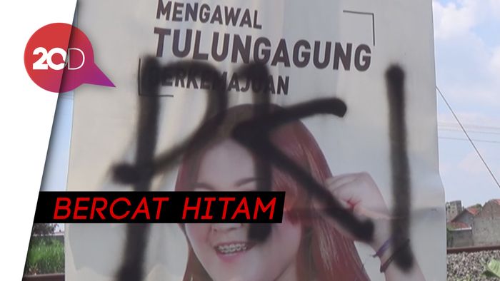 Baliho Caleg PSI di Tulungagung Dirusak dan Dicoret ‘PKI’