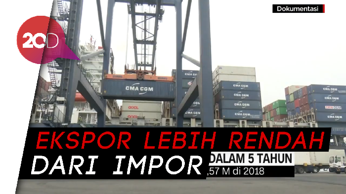 Duh! Defisit Neraca Perdagangan 2018 Terburuk Sejak 1945