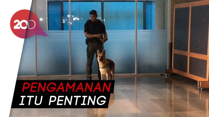 Anjing Pelacak Diterjunkan di Lokasi Debat Capres