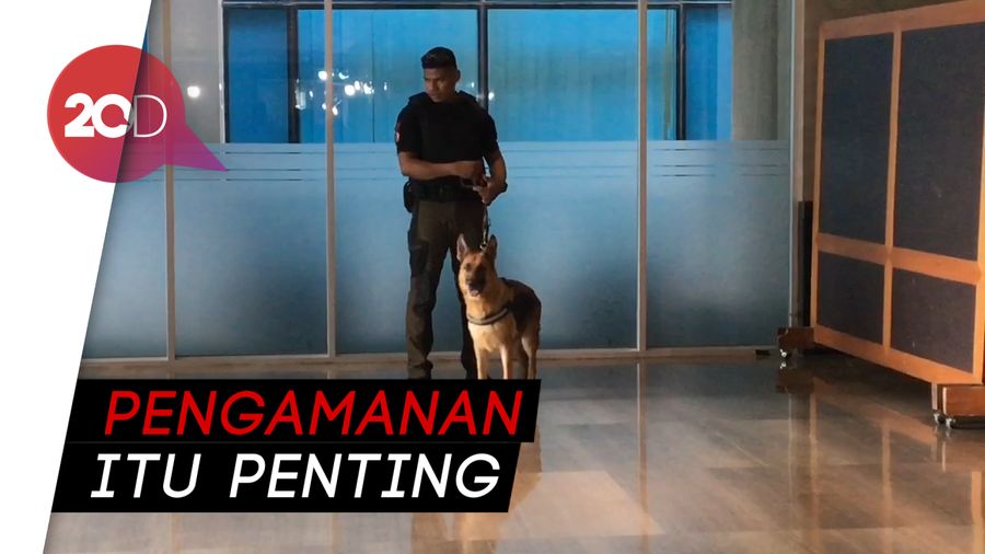 Anjing Pelacak Diterjunkan di Lokasi Debat Capres