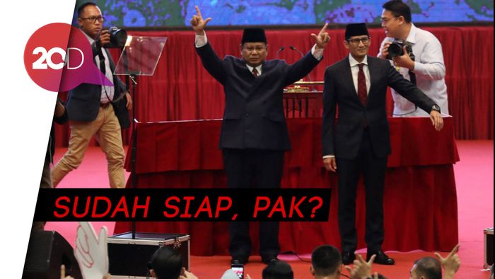 Berbeda Mobil, Prabowo-Sandi Jalan Bareng Menuju Hotel Bidakara