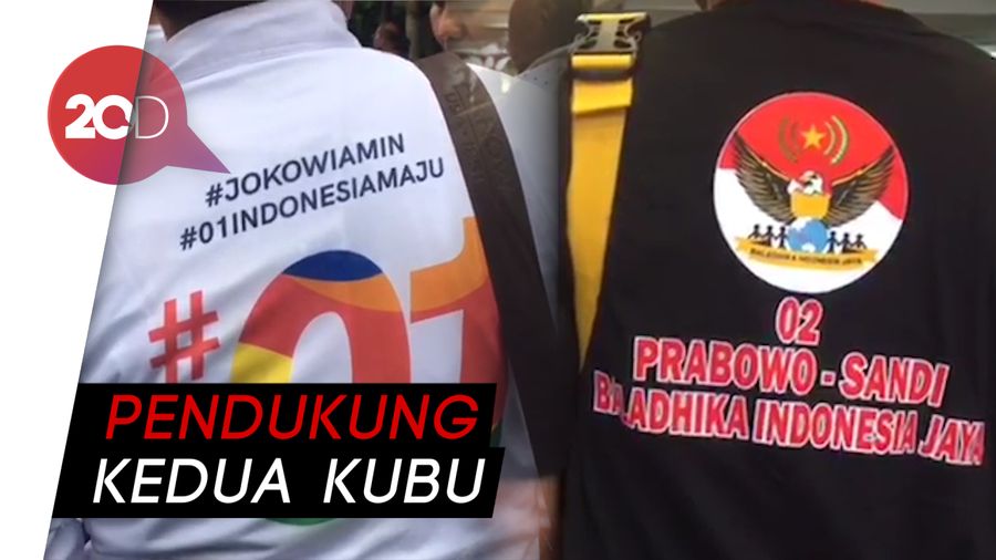 Gemuruh Yel-yel Bersahutan Jelang Debat Capres