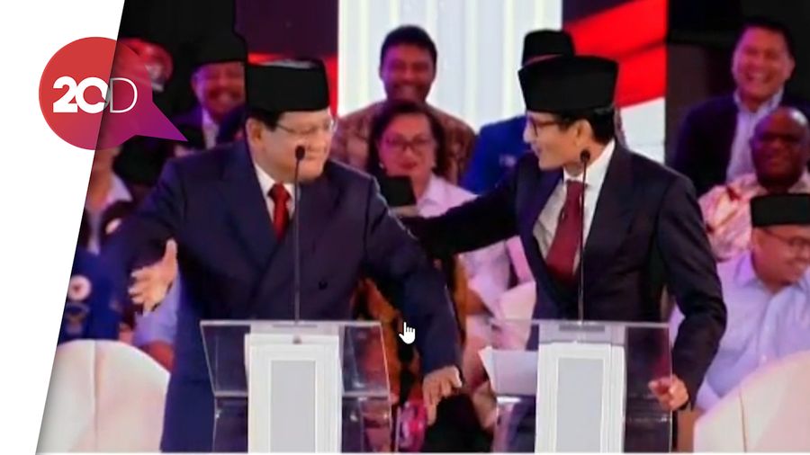 Prabowo Joget Lalu Dipijat Sandi Saat Ditanya Caleg Eks Koruptor