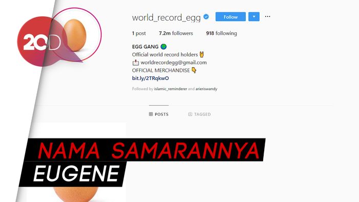 Siapa Sih Pemilik Akun Instagram Telur yang Viral Itu?