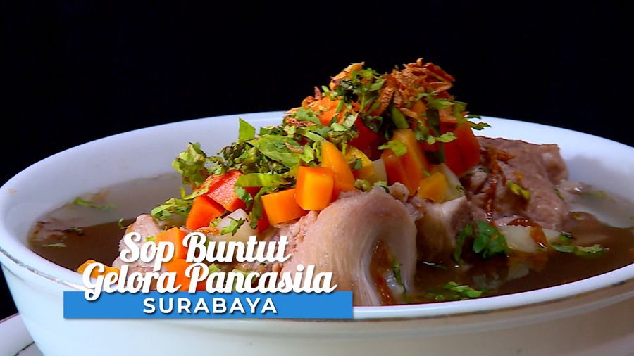 Sarapan Sop Buntut Gelora Pancasila, Surabaya