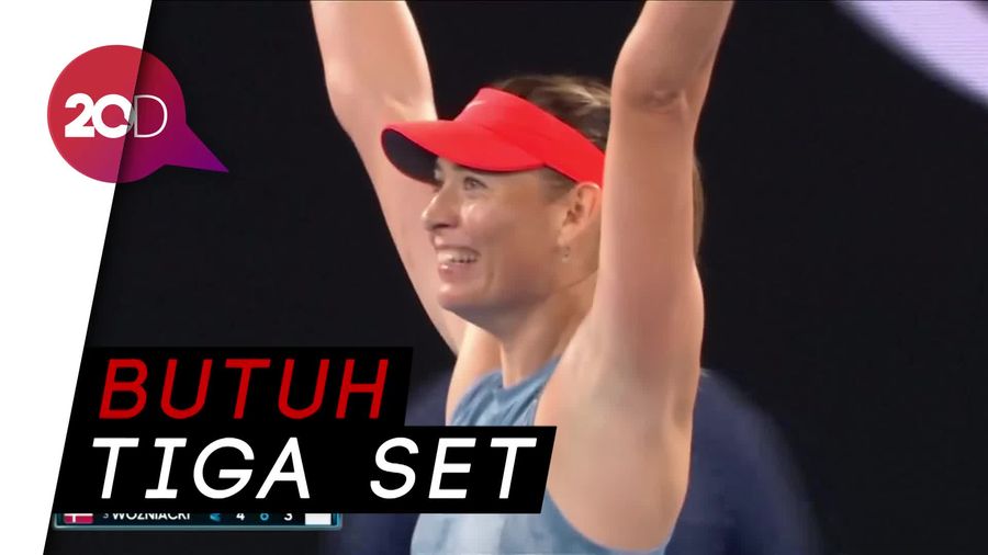 Sharapova Sukses Taklukkan Wozniacki