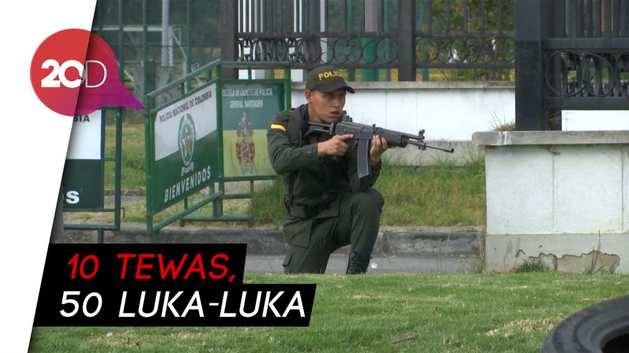 Bom Mobil Meledak di Akademi Kepolisian Kolombia