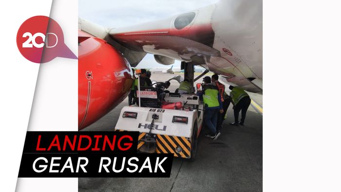 Updated! Mobil Penarik Bagasi Tabrak Roda Pesawat Lion Air
