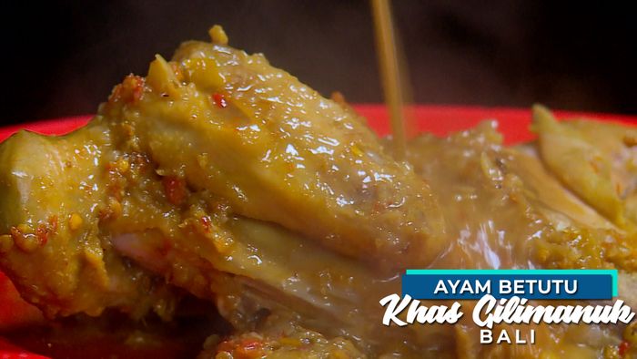 Ayam Betutu Diguyur Kuah Panas Super Pedas khas Gilimanuk, Bali