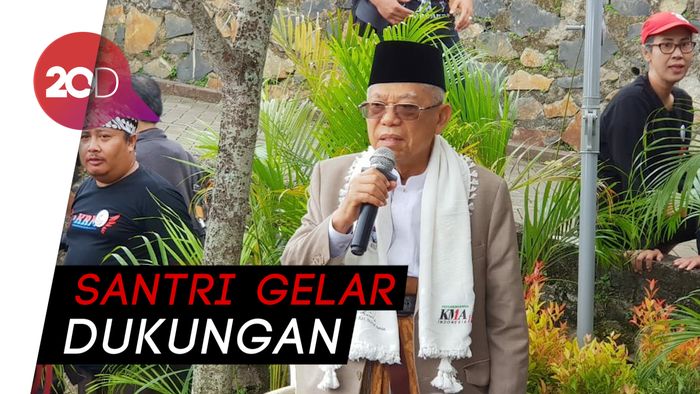 Dukungan Santri Kembali Mengalir ke Maruf Amin
