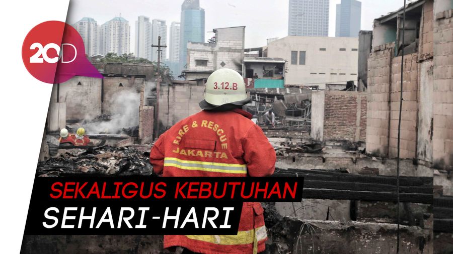  Hunian Sementara Disiapkan bagi Korban Kebakaran Tomang