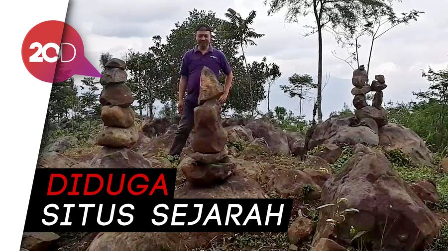 Geger! Penemuan Batu Bersusun di Garut