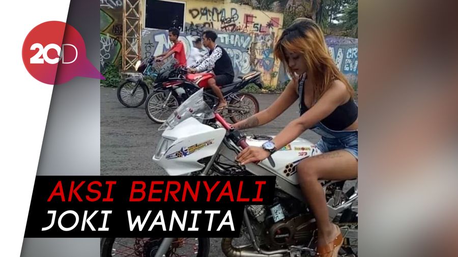 Kocak! Joki Imut Ikutan Balap Liar Berujung Cium Aspal