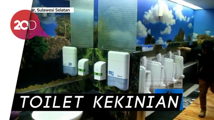 Wow, Kini Bandara Sultan Hasanuddin Punya Toilet 3D!