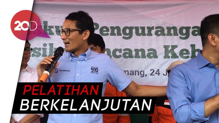 Cegah Kebakaran, Sandiaga Minta Warga Budayakan Tanggap Bencana