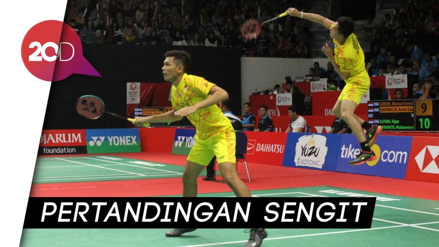 Sempat Tertinggal, Kevin/Marcus Lolos ke Semi Final