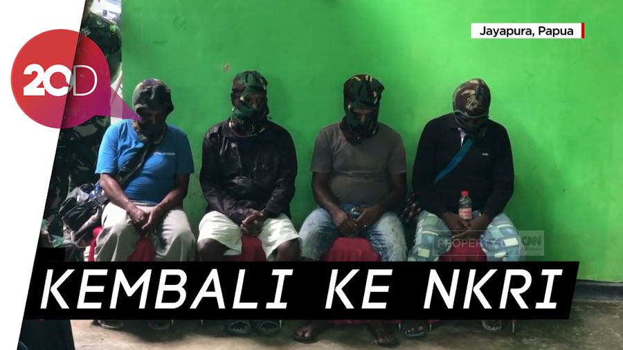 Bawa Senjata M16, Empat Anggota OPM Menyerahkan Diri