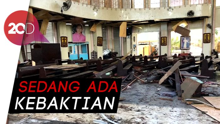 Gereja di Filipina Dibom, 27 Orang Tewas