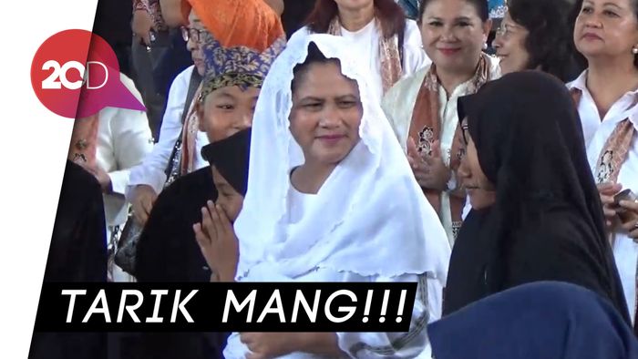 Momen Iriana Jokowi Goyang Lagu Banyuwangi