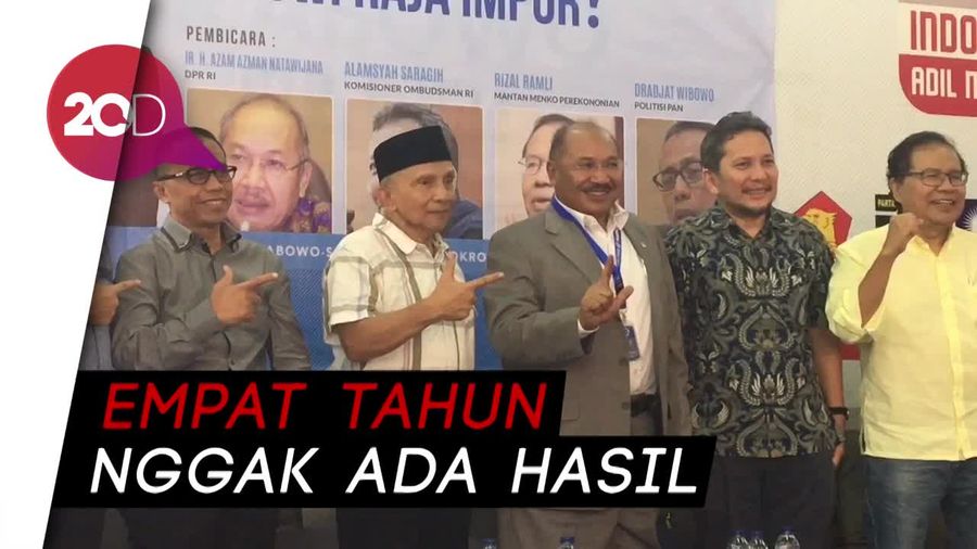 Rizal Ramli: Jokowi Lemah, Ditekan yang Brewoknya Banyak Takut
