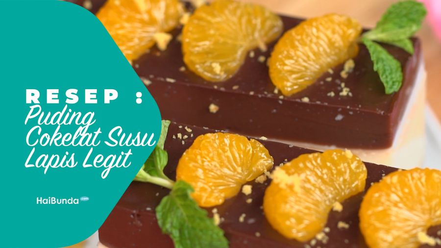 Resep Puding Cokelat Susu Lapis Legit