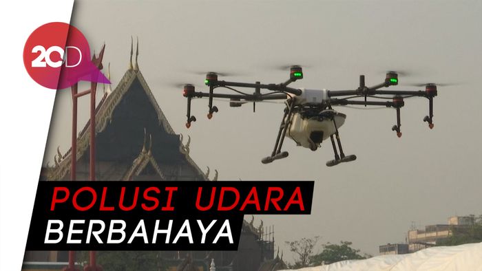 Drone Pun Dikerahkan Berantas Polusi di Bangkok