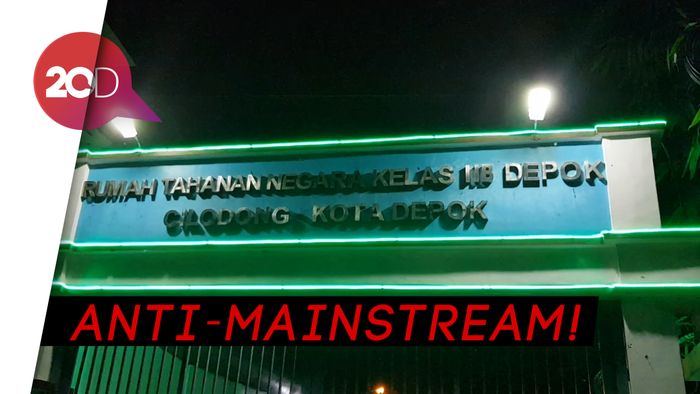 Unik! Saat Malam Hari, Rutan Cilodong Dihiasi Kelap-kelip Lampu