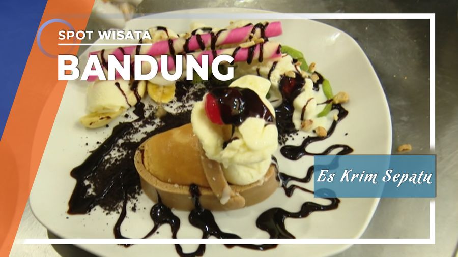 Sensasi Makan Es Krim Sepatu di Bandung, Jawa Barat